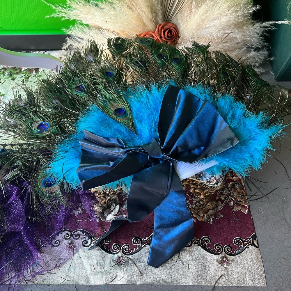 Peacock woman’s Halloween costume